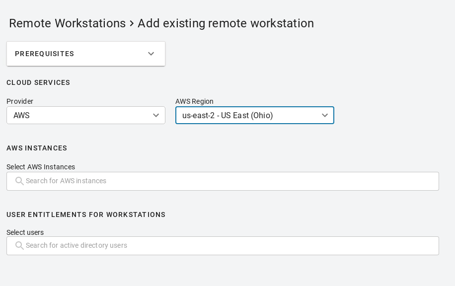 AWS Remote Workstations