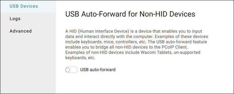Enable USB auto-forwarding