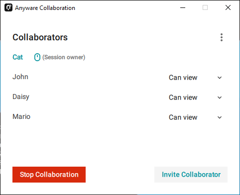 Collaboration Manager with No Collaborators